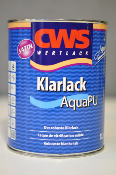 CWS Aqua Klarlack PU Satin 1 Ltr.